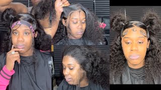 Seamless Melt! Scalp Knots Hd Lace| 2 Space Buns With Middle Zigzag Part| Idn Hair