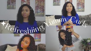Yummy Hair Curly Wave Part 2 - 3Wks Review And Refreshing My Curls