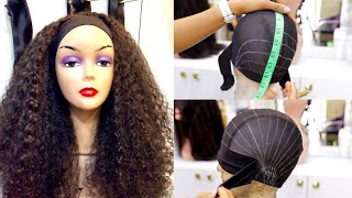 Headband Wig Tutorial / Without Cutting The Weft