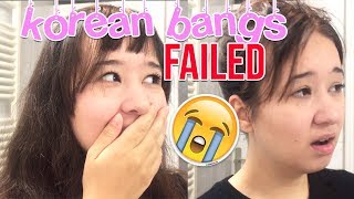 Cutting Korean Bangs - Failed! | Kzoned