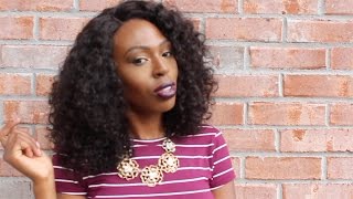 How To Make A Lace Closure Wig Tutorial |Aliexpress| Ali Queen| Brazilian Deep Wave Curly Hair