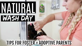 Kids Natural Wash Day Hair Care Routine 4B 4C - For Foster Parent & Adoptive Parent-Christy Gior