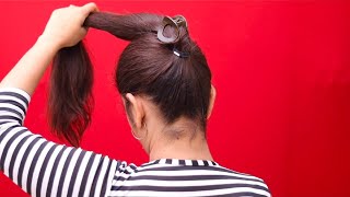 Hairstyle For Long Hair | High Ponytail Hairstyles | Poni Hair Style Girl | Clutcher Hairstyles