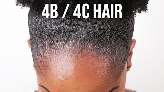 How To Slick Down Short 4B / 4C Natural Hair (Sleek High Puff) (Thick Natural Hair)