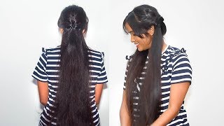 How To : 2 Easy And Simple Hairstyles| Heatless Hairstyles
