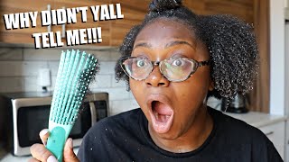 I Tried The Ez Detangler Brush On My 4C Hair & I'M Here To Tell You If It’S Worth The Hype Or N
