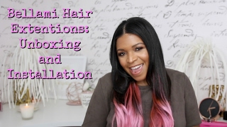 Bellami Hair Extensions | Unboxing And Installation | Pink Ombre