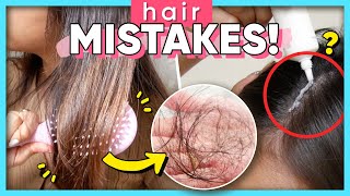  Everyday Hair Mistakes We Make Leading To Hair Loss, Dandruff & Split Ends!