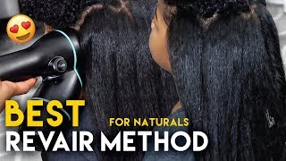Best Revair Routine For Natural Hair!! Revair Reverse Hair Dryer Blowout