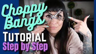 How To Cut Choppy Bangs? | Piecey Bangs Tutorial Step By Step