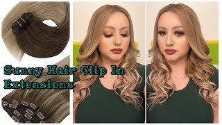 Sunny Hair Invisible Clip-In Hair Extensions In 18 Inches *Gorgeous*
