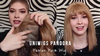 Wig Review: Pandora Human Hair Wig With Bangs In Color  Moonlite Blonde