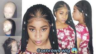 Diy Realistic Cornrows Braided Wig | Hair Ventilation |Beginner Detaild Tutorial
