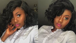 Omg! This Synthetic Curly Bob Wig | Ravish Curl Wig: The Stylist Swiss Lace Wig Ft Samsbeauty.Com