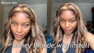 Mslynn Hair Honey Blonde Straight Closure Wig Review| Affordable Wig