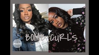The Best Big Body Curls | How To Curl With A Flat Iron On Weave|Nice Light Hair