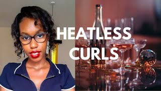 Heatless Curls With Flexi Rods On Relaxed Hair. Date Night Hair / Valentine'S Day Hair.