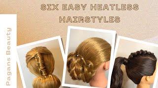 Six Easy Heatless Hairstyles | Long Hair