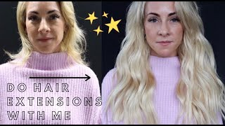 Do Hair With Me // Hand Tied Weft Extensions After Traumatic Hair Experience