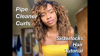 Pipe Cleaner Curls Tutorial On Sisterlocks | Quick, Simple Overnight Hairstyles