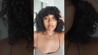 Natural Short Curly Fringe Wig | Hot Curly Bang| Luvmehair #Luvmehairreview #Luvmehair #Shortsfeed
