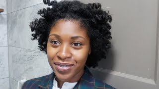 Bantu Knots On 4C Natural Hair Using One Product (Not Blow Dried)
