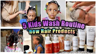 Wash & Style My 5 Kids 4C Hair  | *Carols Daughter Hair Care Line*