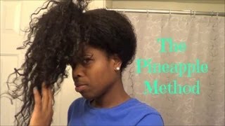 The Pineapple Method | Relaxed Hair
