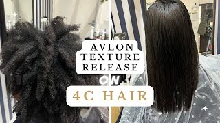 My First Avlon Texture Release On Thick 4C Hair...Is This A Relaxer?!!