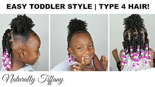 Quick Easy Toddler Style | Type 4 Hair | Kids Natural Hair Care