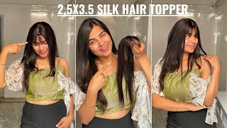 Need A Hair Topper With Bangs? Try This Silk Hair Topper |Thinning Hair Solution |The Shell Hair