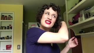 Pin Curl Set And Fluffy 1940S Bangs #Retrobeauty Monday