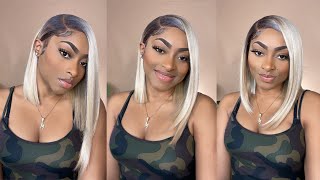 $40 Buss Down Side Part Bob ✂️| Outre Sleeklay Part Hd Lace Wig - Nella *Quickweave*