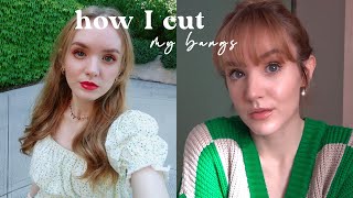 How I Cut My Bangs ‍♀️ Korean Style Bangs