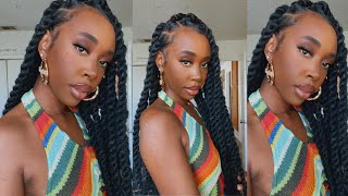 Need A Quick Hairstyle? Under 2Hrs Jumbo Marley Twist Ft. Toyotress Hair