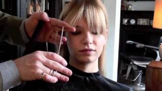 Model Tutorial: How To Trim A Fringe (Bangs) The Professional Way! | A Model Recommends