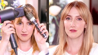 The Game-Changing Trick To Styling Curtain Bangs | Sharon Farrell