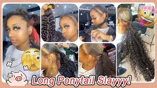 How To: Extend Ponytail On 4C Natural Hair | 100% Virgin Hair Review |Skunk Stripe Red Ft.#Ulahair