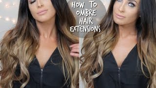 How To Diy Ombre Balayage Hair Extensions At Home