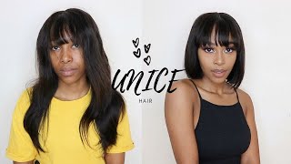How To Transform To Bob Wig For Beginners  | Unice Hair On Aliexpress