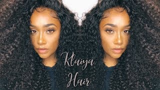 Omg!! Watch Me Slay My Brazilian Curly Lace Closure Wig| Klaiyi Hair