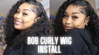 Bomb!Bob Curly Wig Install| Ohmyprettyhair
