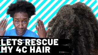 What To Do When 4C Hair Is Dry Dry | Tips & Demo