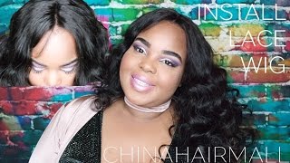 How I Wear A Lace Body Wave Wig Straight From The Box | Chinahairmall