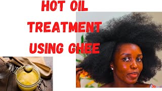 My Shocking Results After Using Ghee On My 4C Hair | How To Use Ghee For Hair Treatment  Part 1