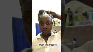 Updated Relaxer Routine. How I Relax My Hair At Home #Shorts #Relaxedhair #Relaxedhaircare