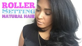 How To Roller Set On Natural Hair
