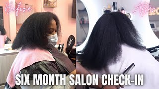 Six Month Natural Hair Update! I Went To A Luxury Salon In New York City | Natural Hair Salon Visit