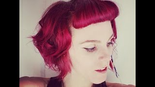 How To Style Bumper Bangs ~ A Vintage Hair Tutorial