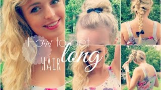 How To Grow Your Hair Long | Tips And Tricks Plus Heatless Hairstyles!